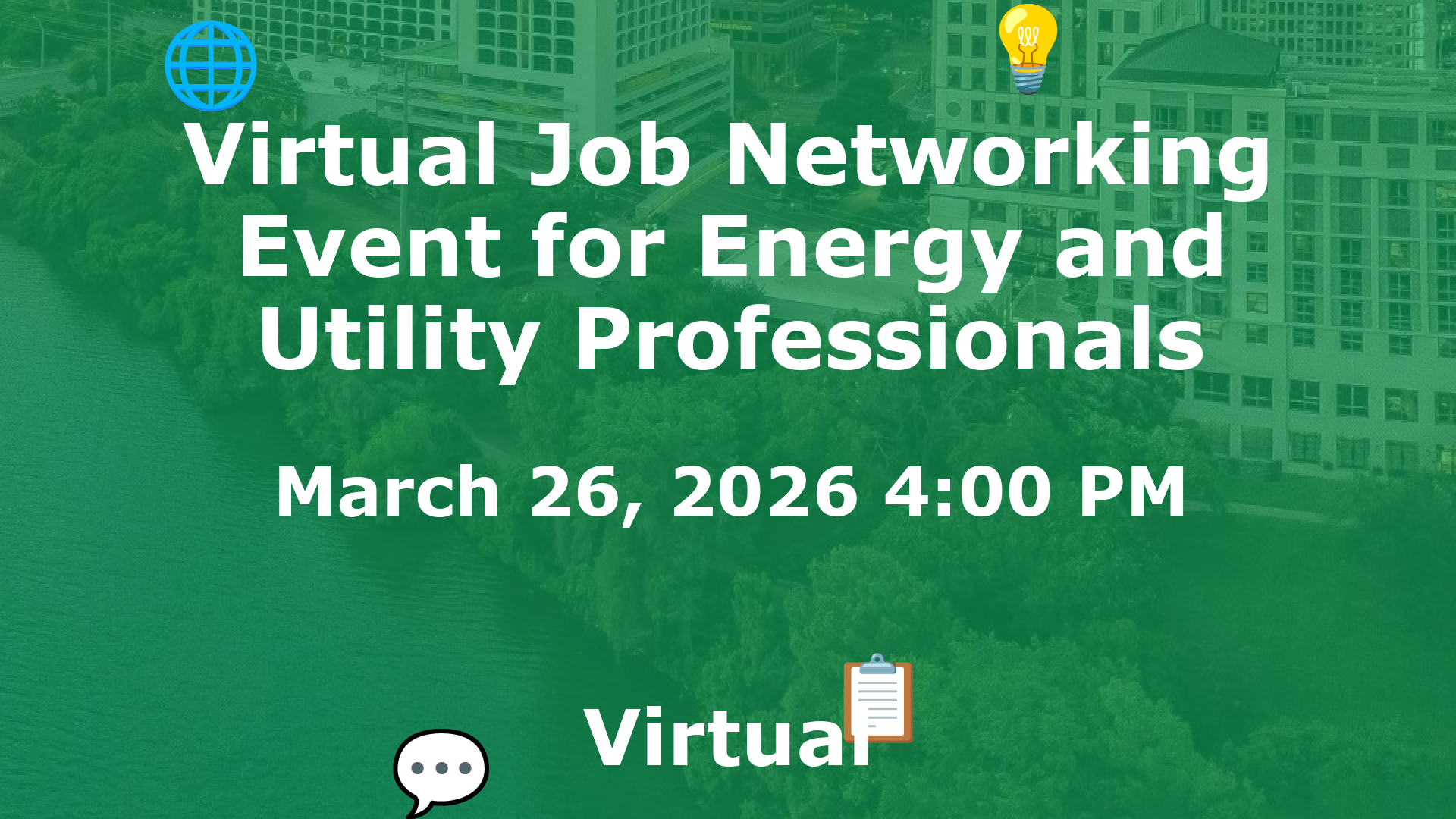 Virtual Job Networking Event for Energy and Utility Professionals event image